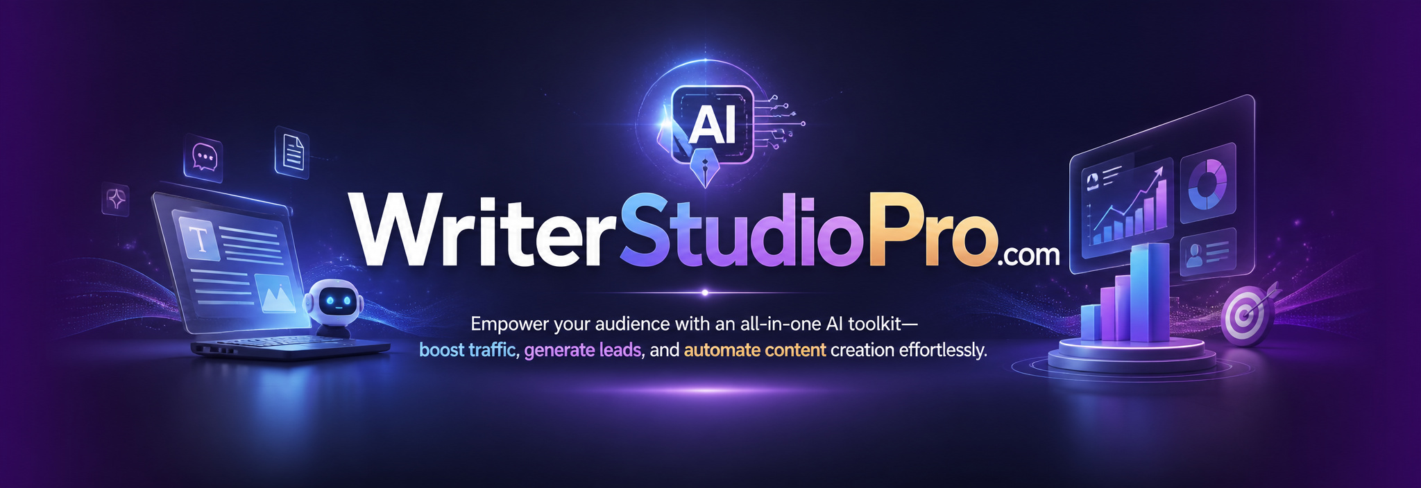 WriterStudioPro.com — Your AI Marketing Toolbox